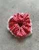 Scrunchie in Red Gingham with Lace sold by Motel Rocks