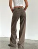 Low Rise Parallel Jeans in Dark Sand sold by Motel Rocks