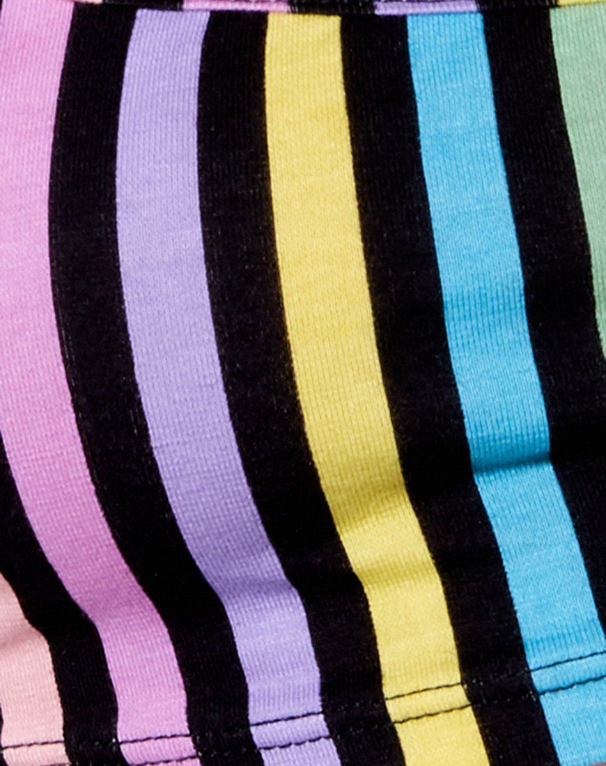 Micro Crop Top in New Stripe sold by Motel Rocks product image thumbnail 5