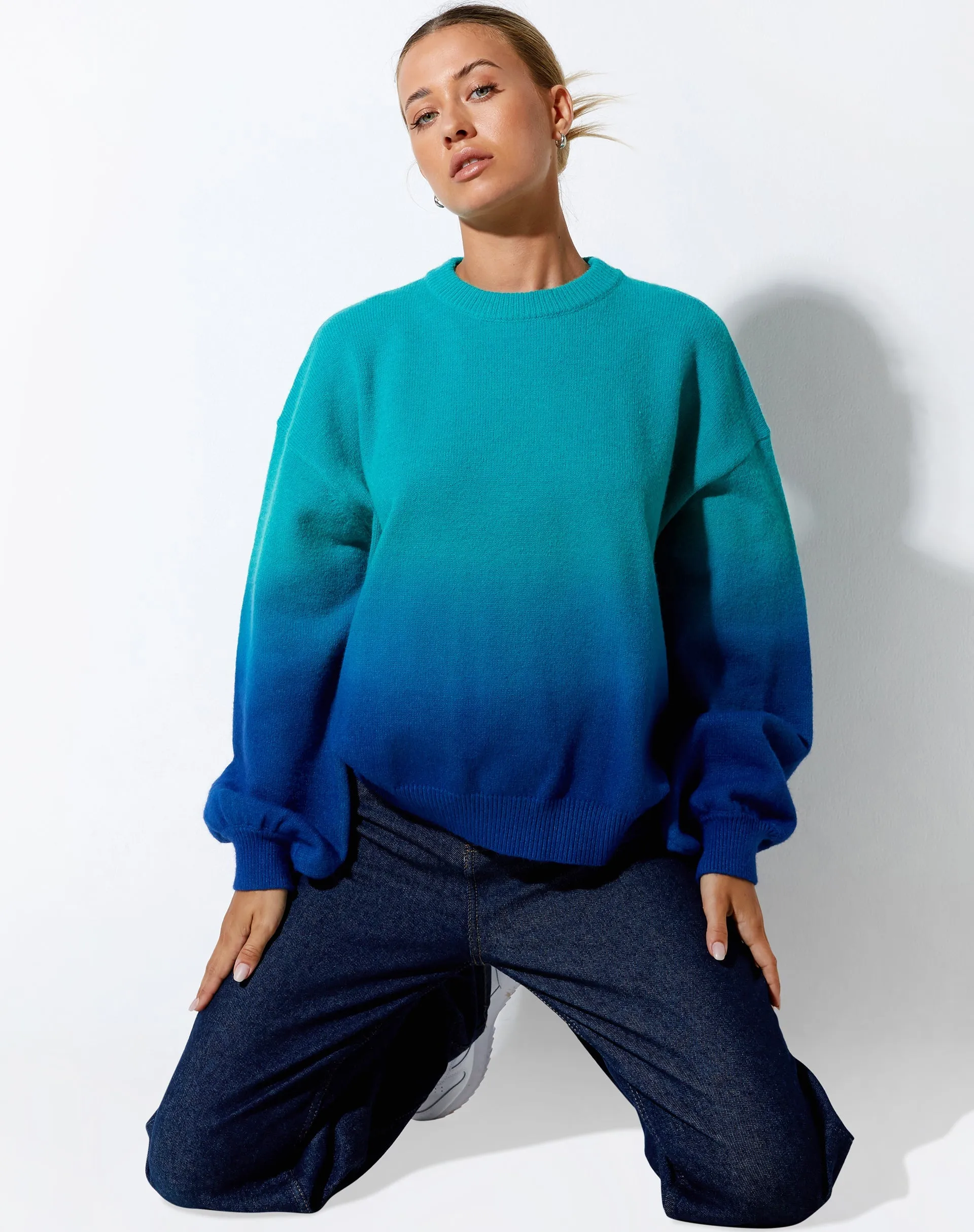 Akari Jumper in Gradient Blue sold by Motel Rocks product image thumbnail 3