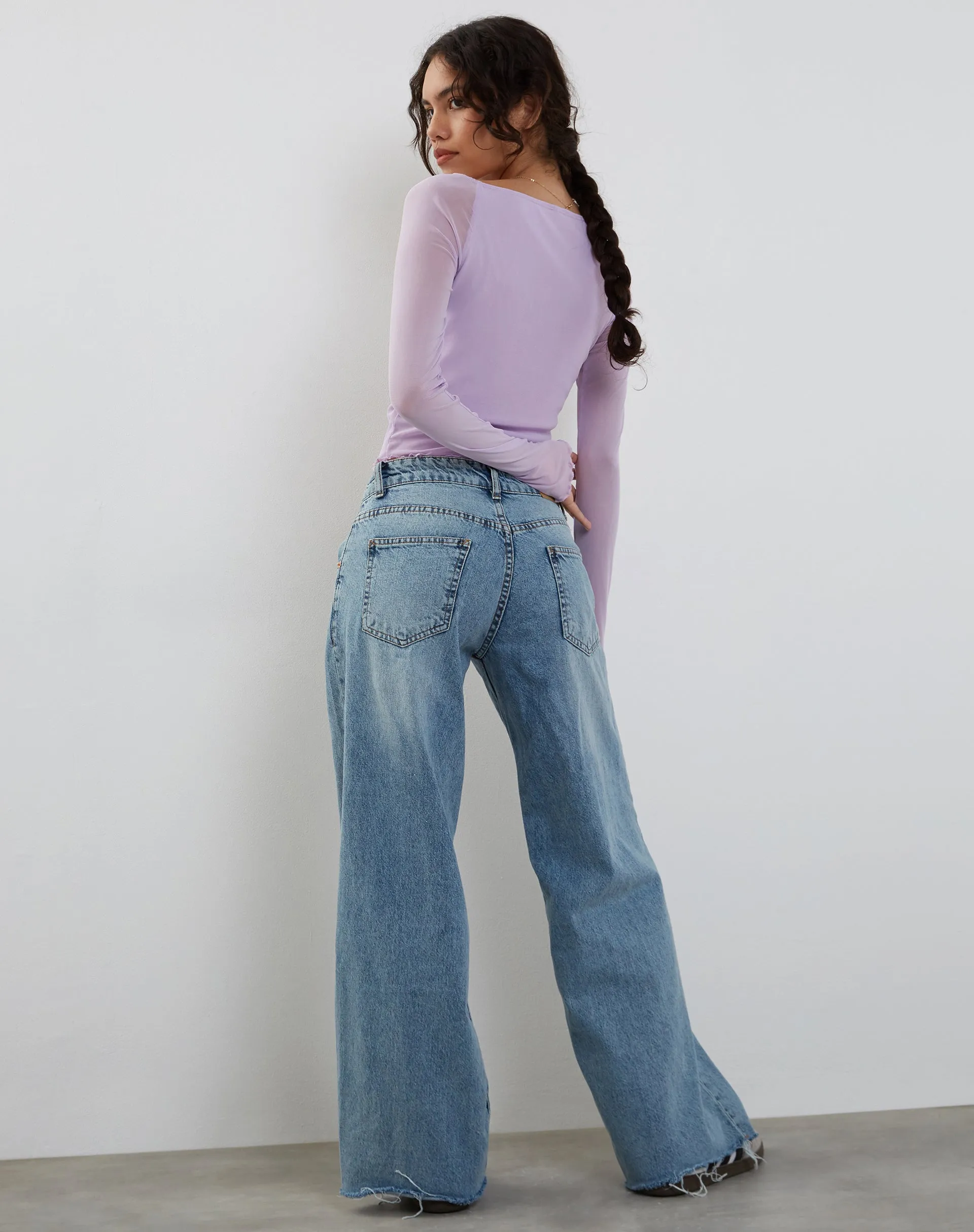 Mahira Long Sleeve Top in Lilac sold by Motel Rocks product image thumbnail 4