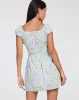 Galova Mini Dress in Washed Out Pastel Floral sold by Motel Rocks
