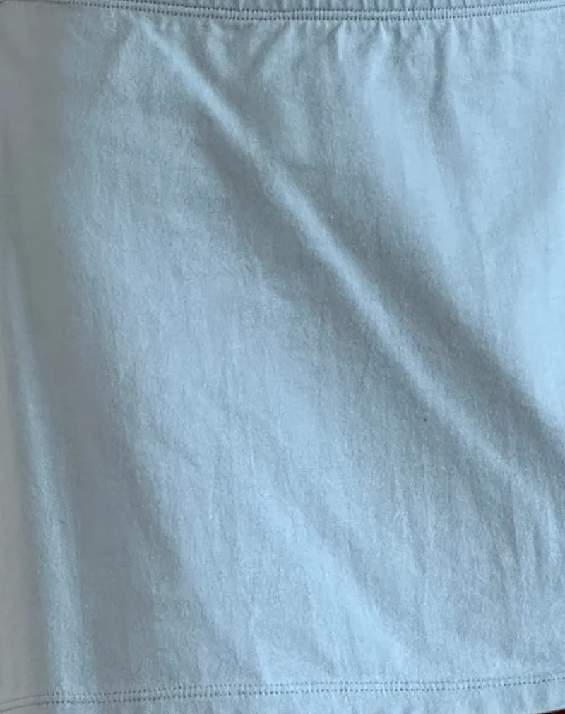 Nidya A-Line Mini Skirt in Nantucket Blue sold by Motel Rocks product image thumbnail 5