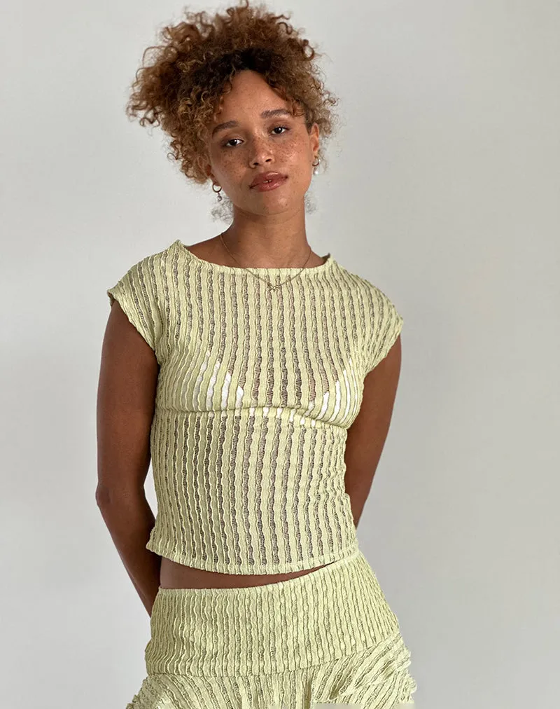 Nova Top in Crinkle Sage sold by Motel Rocks product image thumbnail 2