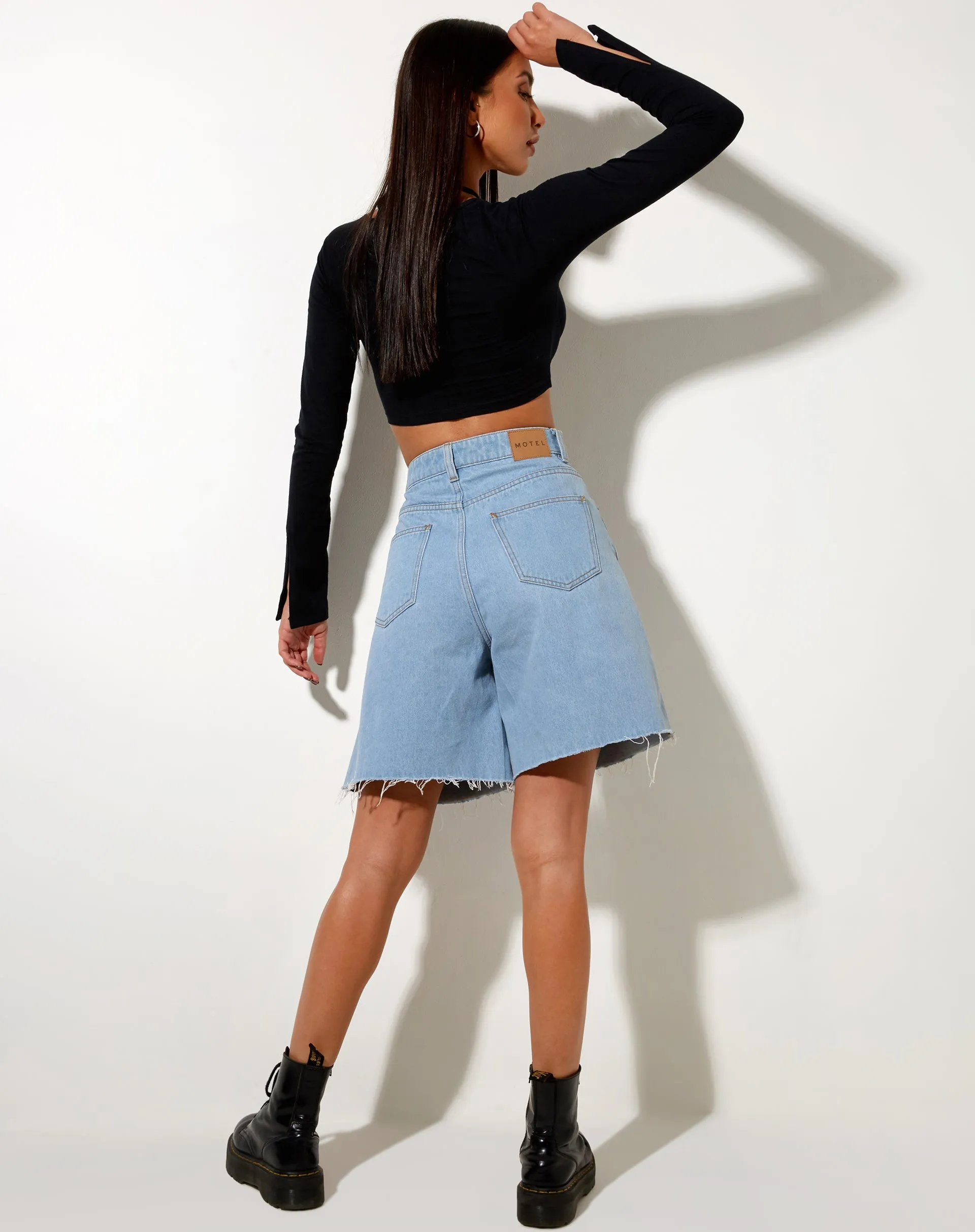 Sira Crop Top in Black sold by Motel Rocks product image thumbnail 5