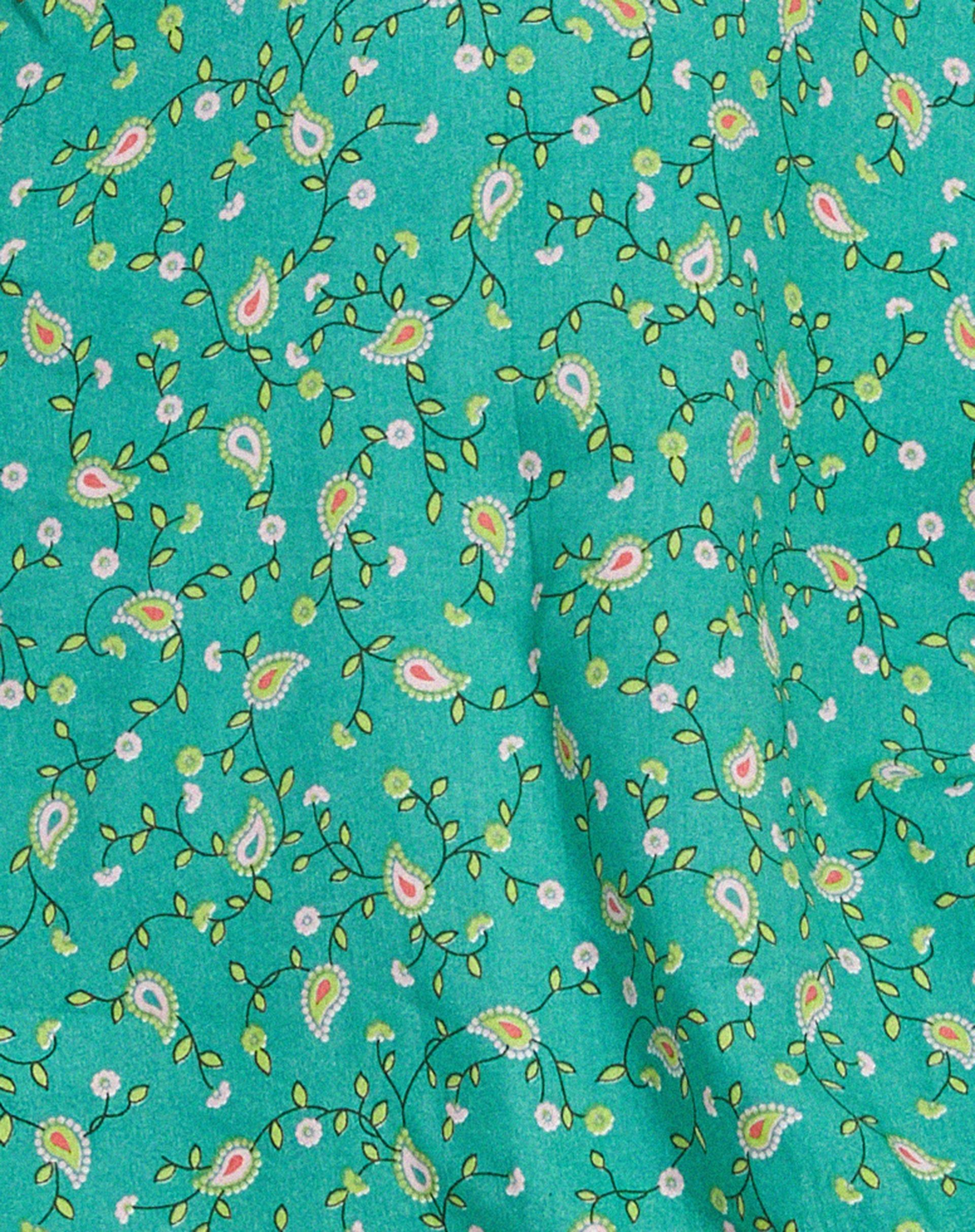 Elara Mini Dress in Paisley Fun Green sold by Motel Rocks product image thumbnail 6
