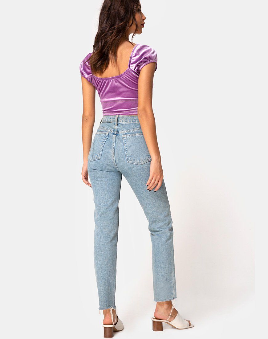 Glaty Top in Velvet Lilac sold by Motel Rocks product image thumbnail 5