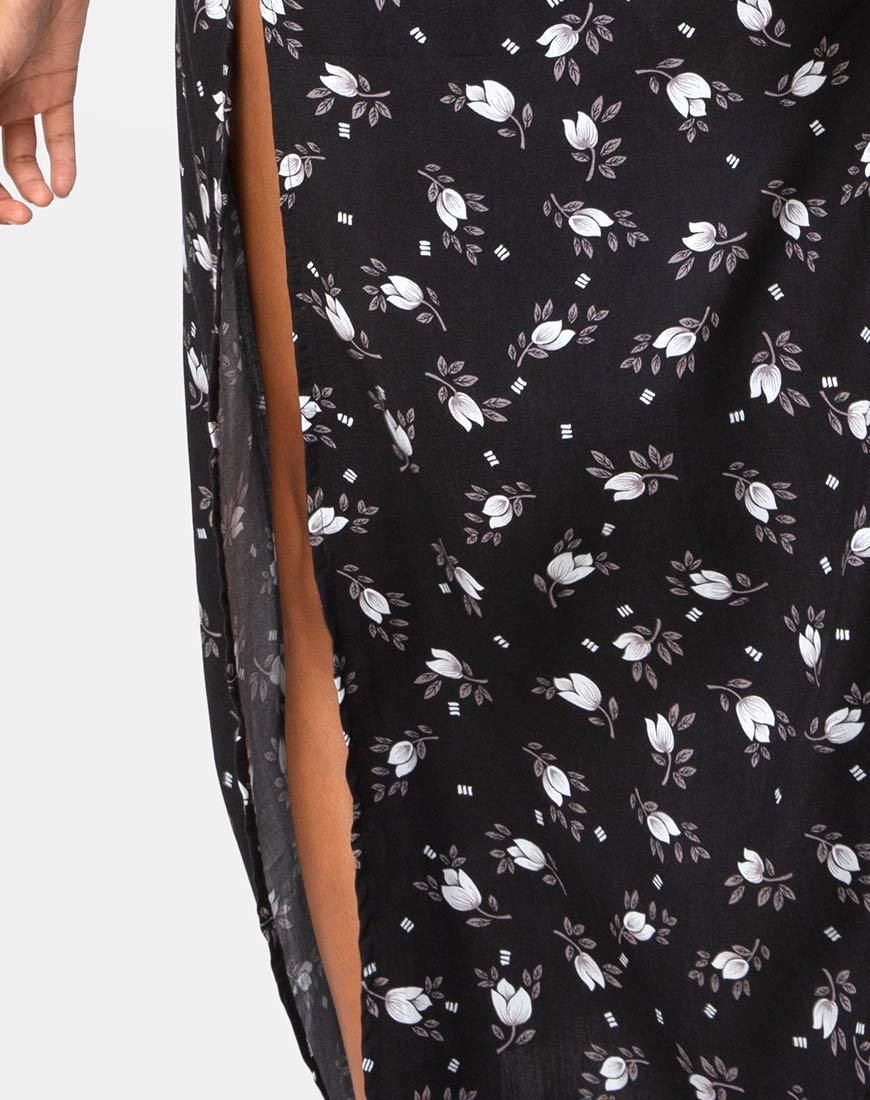 Hime Maxi Dress in Dark Tulip sold by Motel Rocks product image thumbnail 5