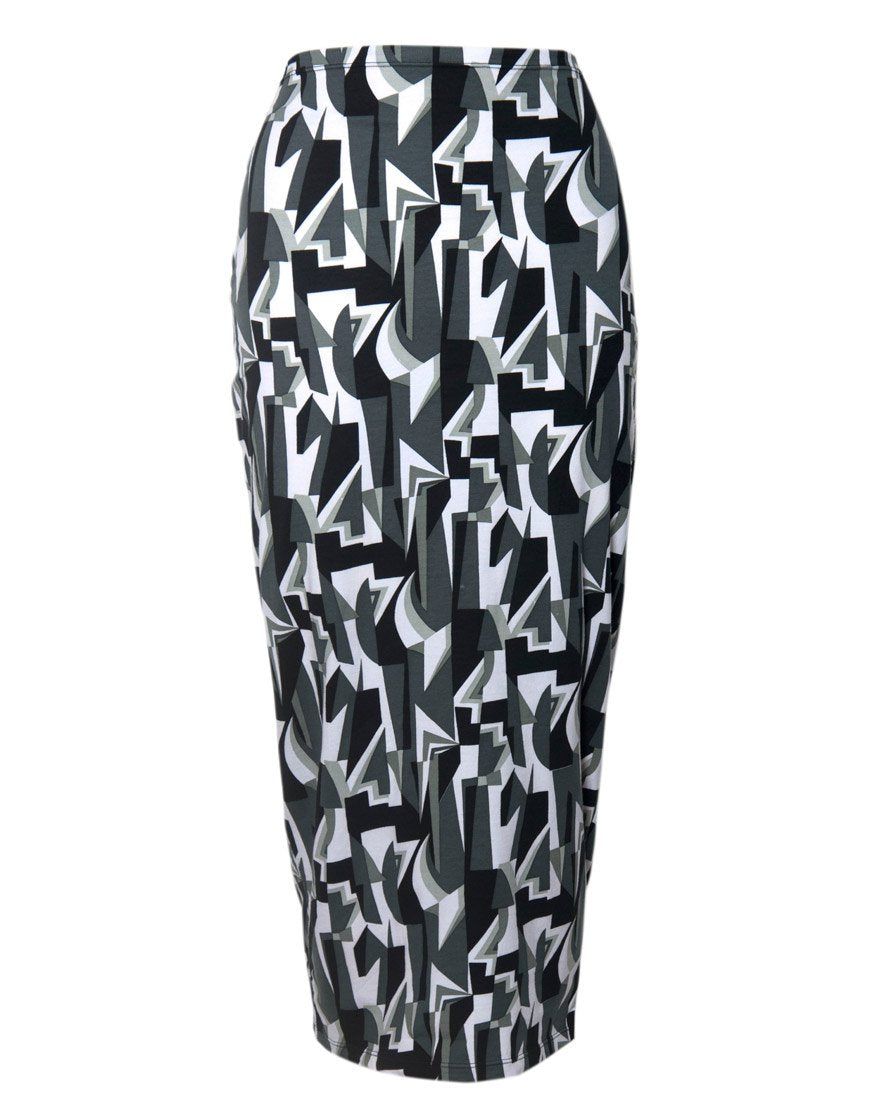 Motel Bobby Midi Skirt in Geo Pop Black and White sold by Motel Rocks product image thumbnail 5