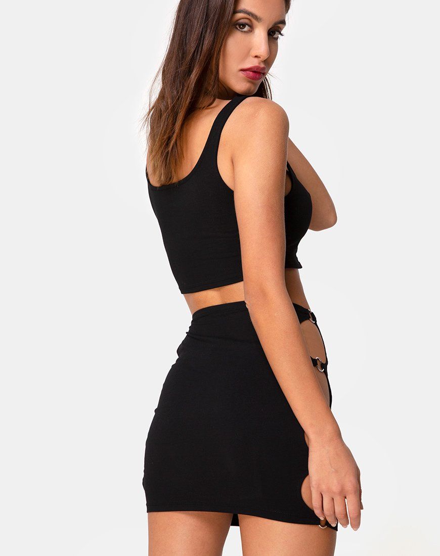 Avelino Skirt in Black sold by Motel Rocks product image thumbnail 2