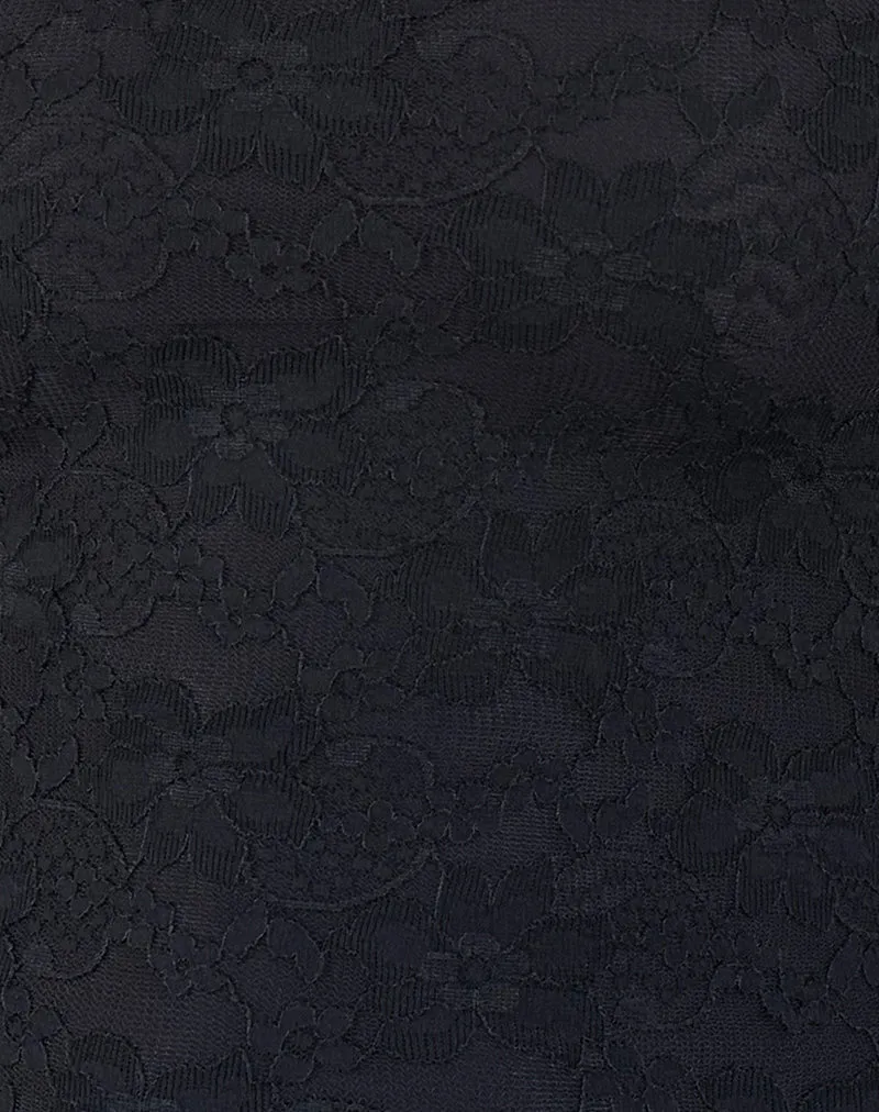 Moira One Shoulder Lace Top in Black sold by Motel Rocks product image thumbnail 5
