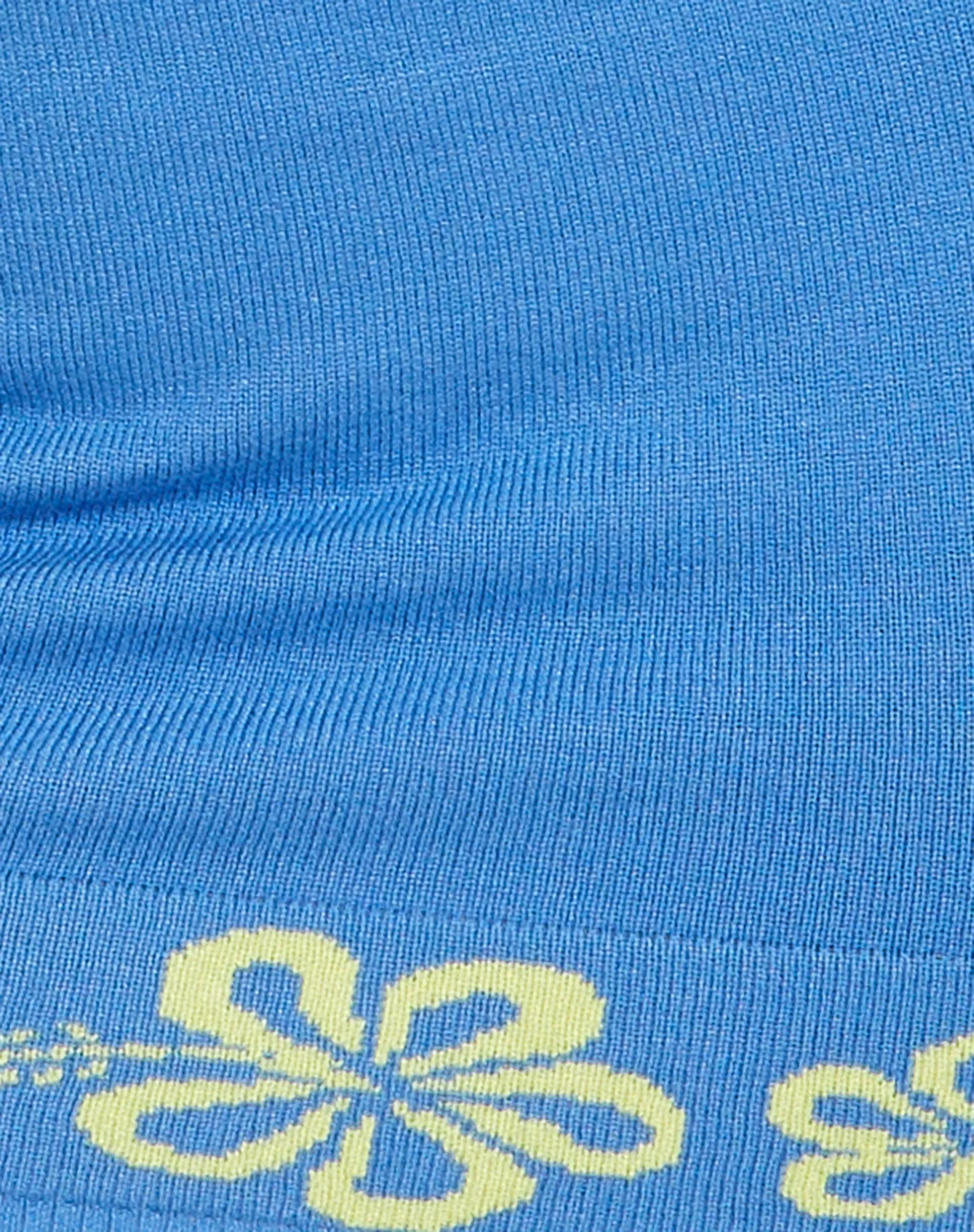 MOTEL X BARBARA Danina Mini Skirt in Blue Hibiscus sold by Motel Rocks product image thumbnail 3