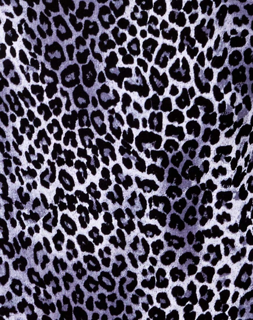 Sheny Mini Skirt in Rar Leopard Grey sold by Motel Rocks product image thumbnail 5