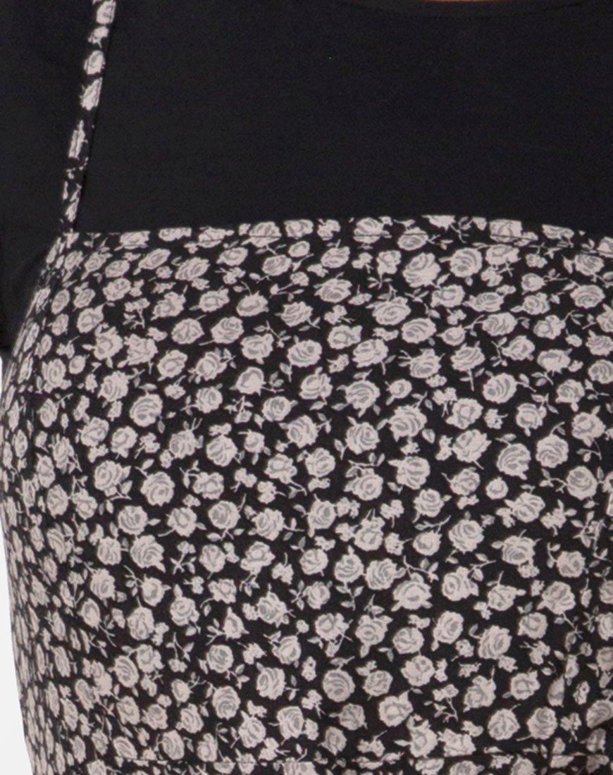 Kaoya Midi Dress in Ditsy Rose Black sold by Motel Rocks product image thumbnail 5