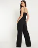 Paiva Cowl Neck Top in Satin Black sold by Motel Rocks