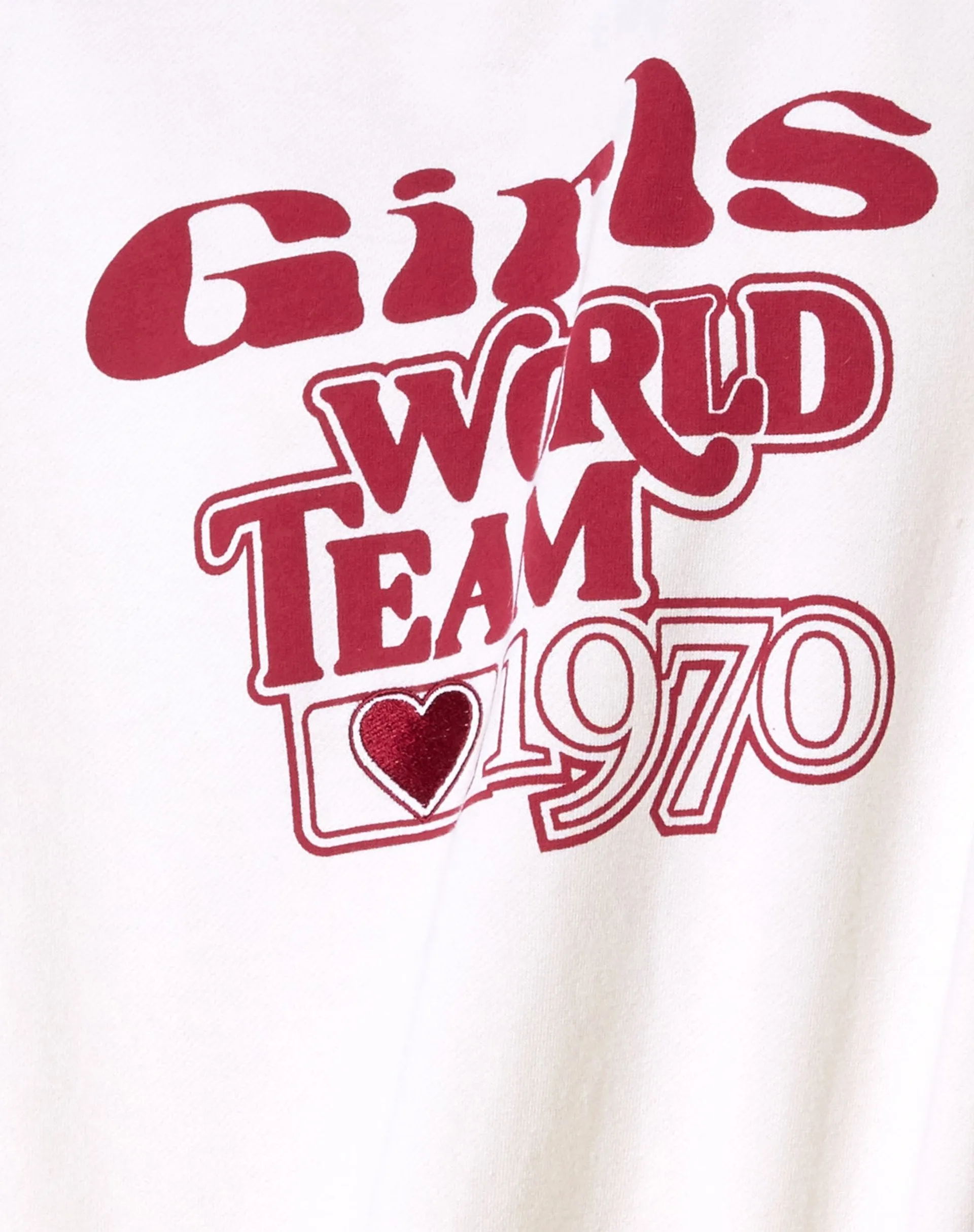 Tetty Sweatshirt in Ivory Red Adrenaline Girls World Team sold by Motel Rocks product image thumbnail 5