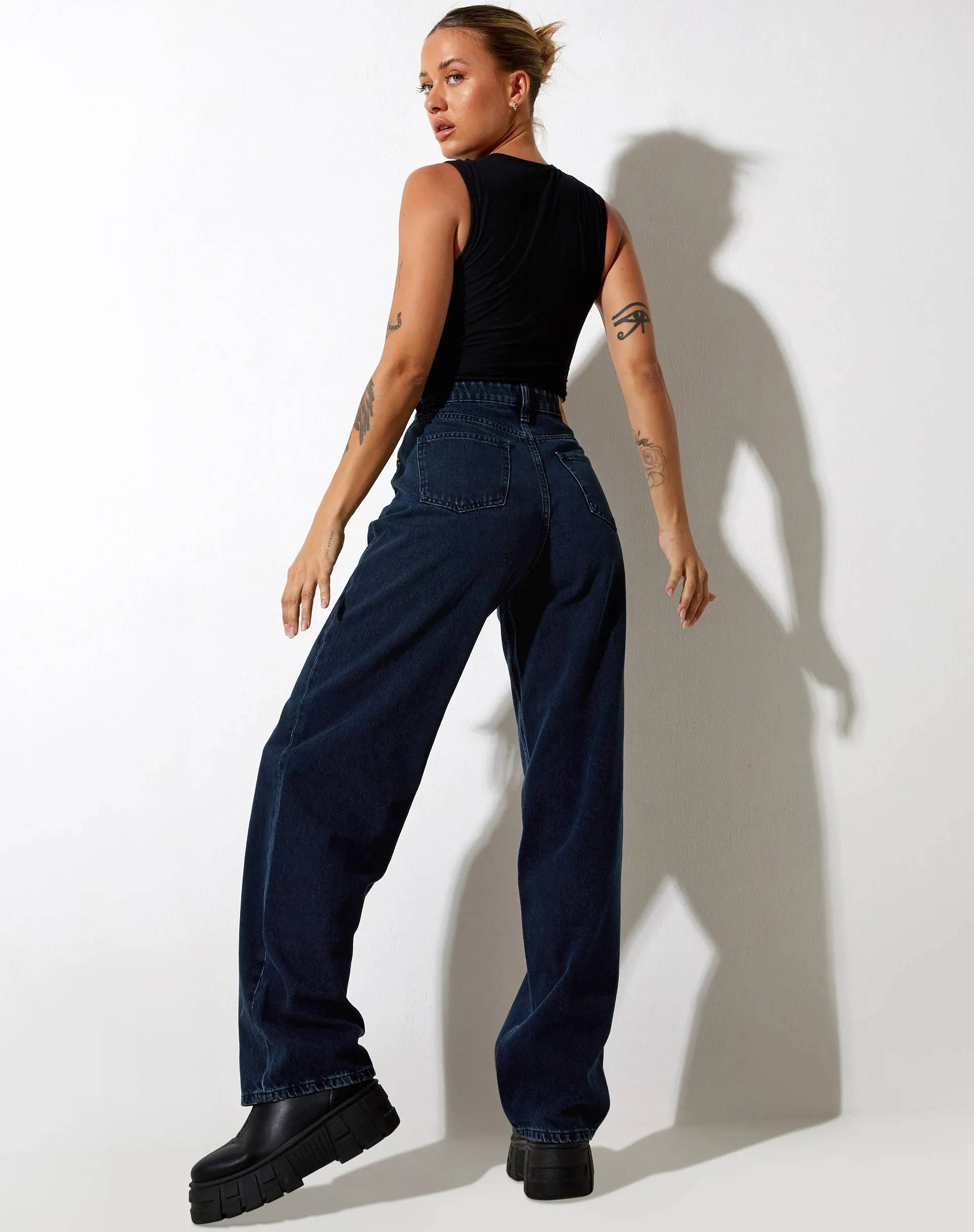 Gimon Crop Top in Black Get Real sold by Motel Rocks product image thumbnail 5