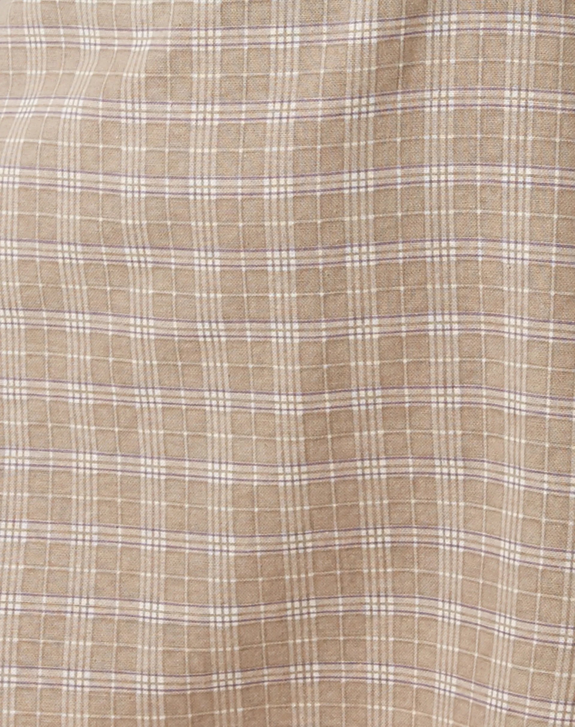 Mehra Mini Dress in Taupe Check sold by Motel Rocks product image thumbnail 5