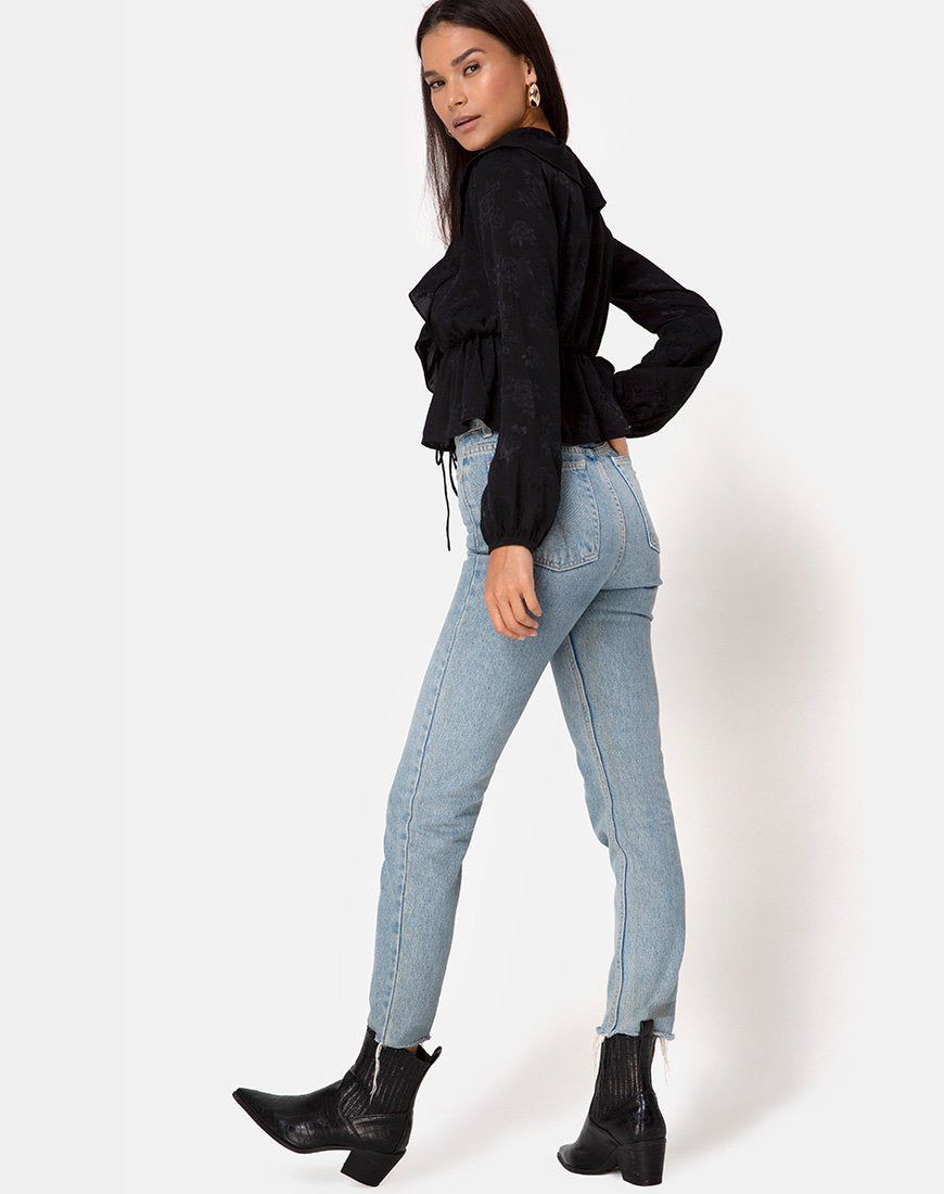 Diar Top in Satin Rose Black sold by Motel Rocks product image thumbnail 4