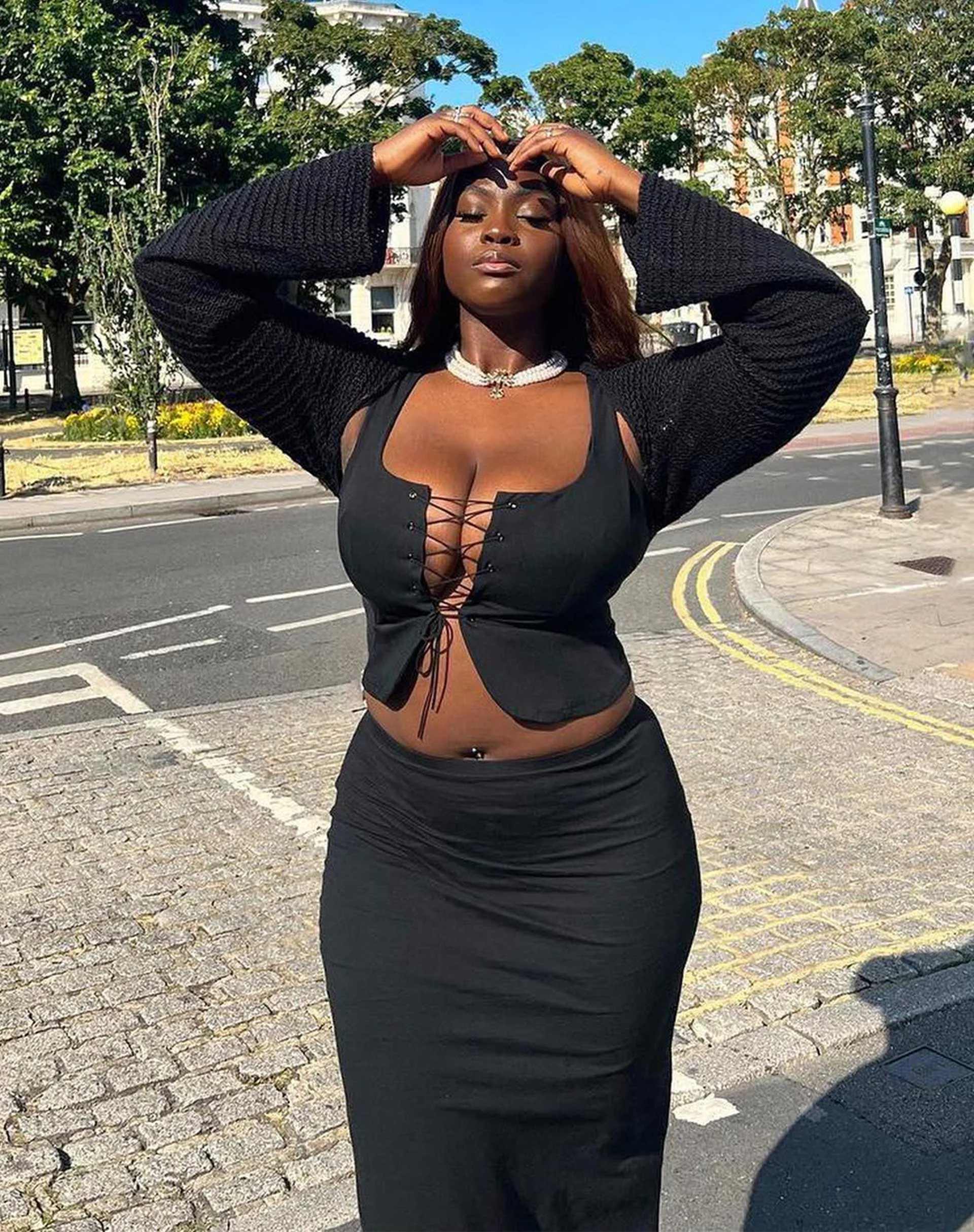 Taula Top in Black sold by Motel Rocks