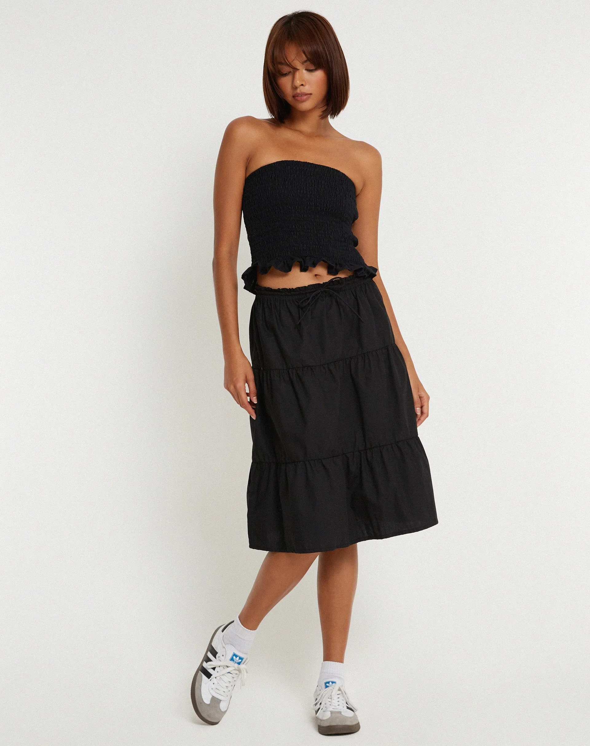 Kiyo Bandeau Top in Black sold by Motel Rocks product image thumbnail 3