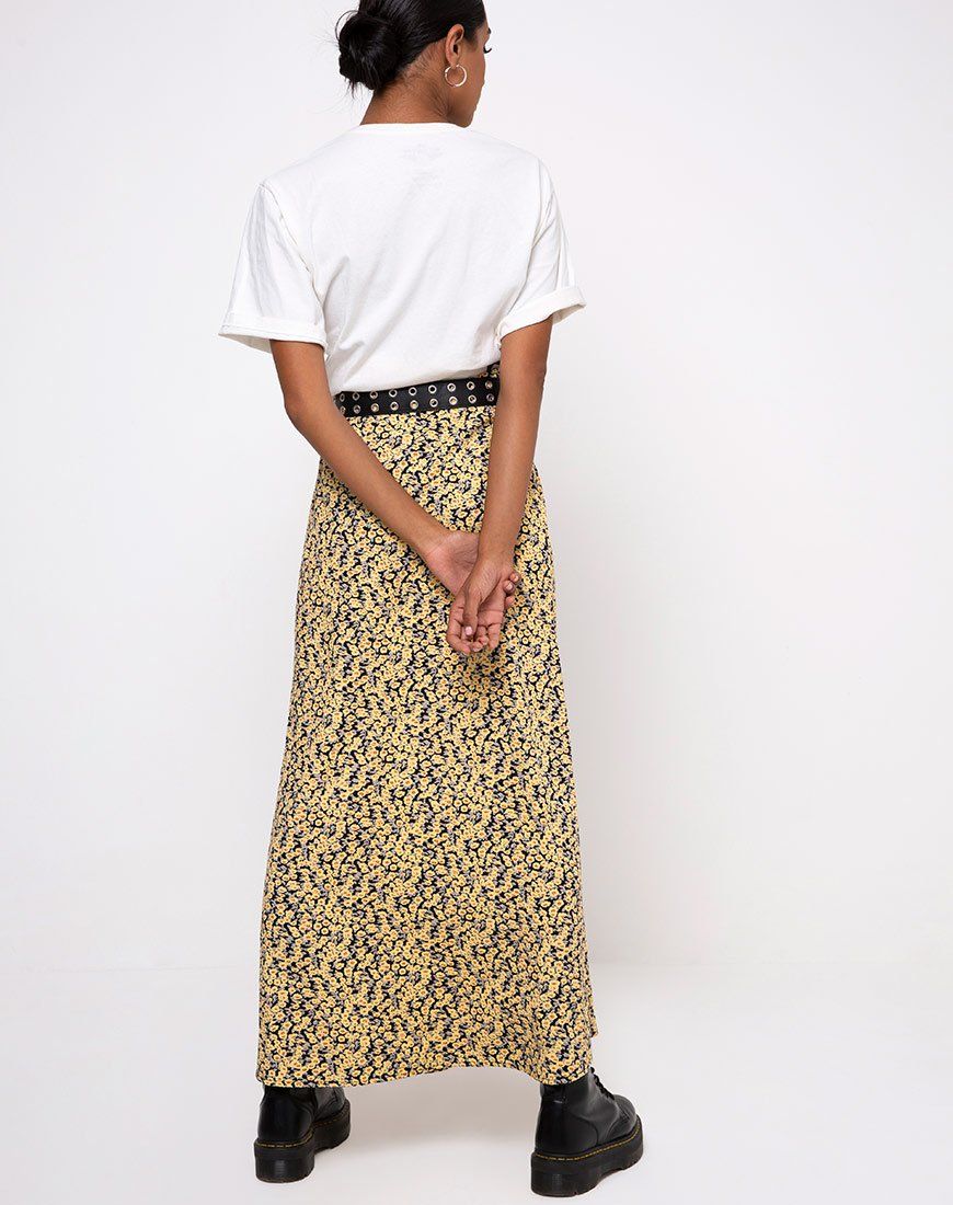 Sayan Skirt in Mini Bloom Yellow sold by Motel Rocks product image thumbnail 2