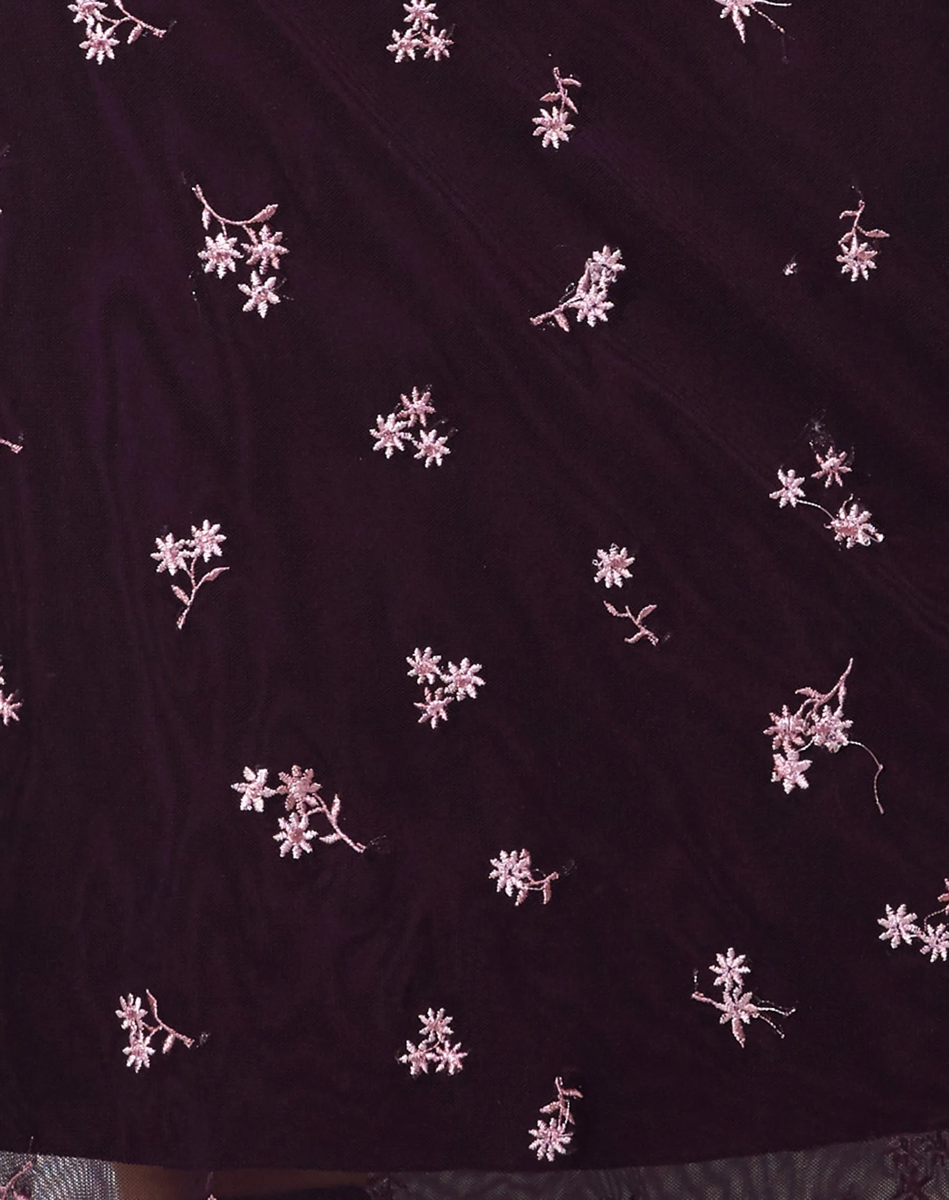 Rindu Maxi Skirt in Plum Daisy Embro sold by Motel Rocks product image thumbnail 5