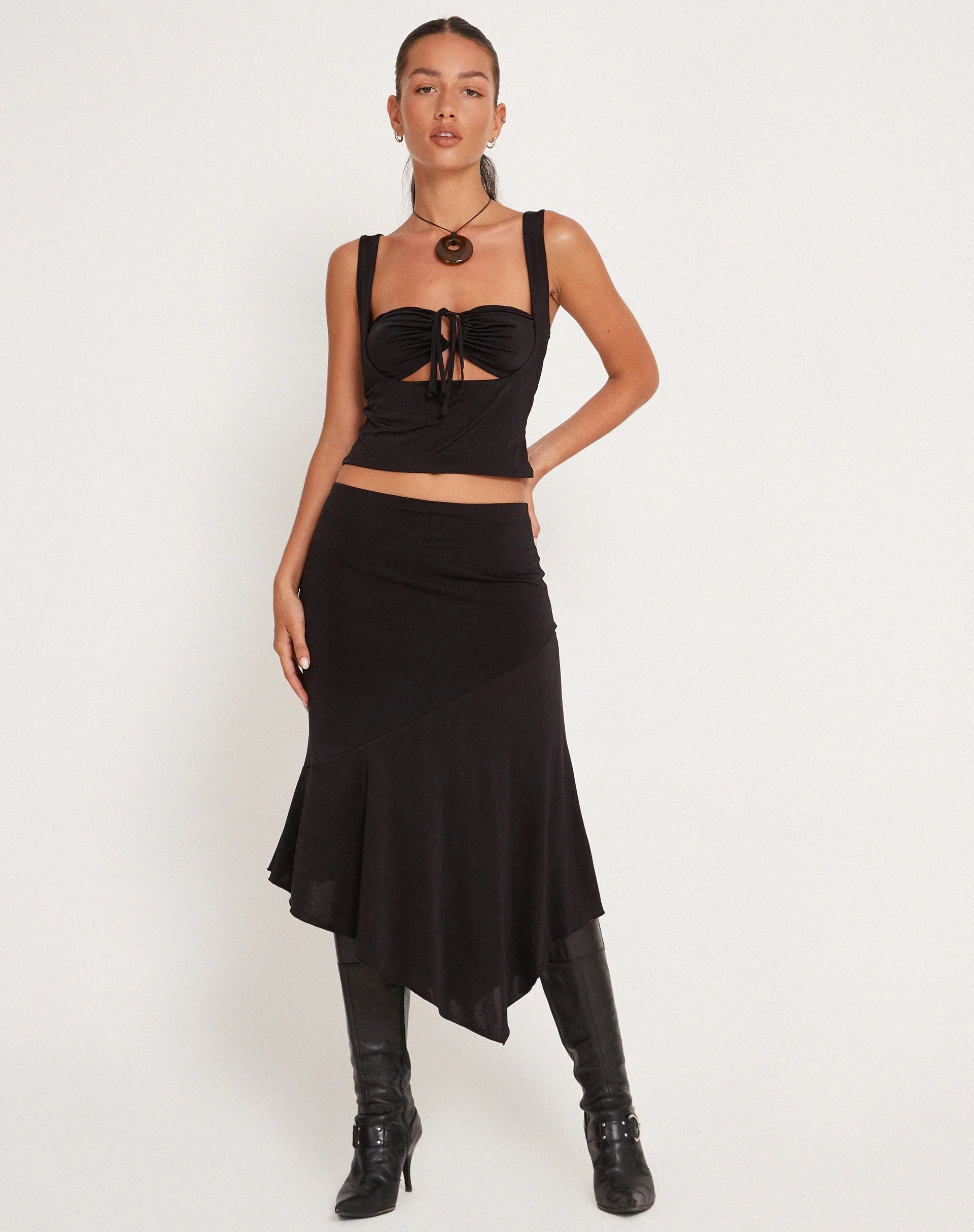 Ulani Crop top in Black sold by Motel Rocks product image thumbnail 5