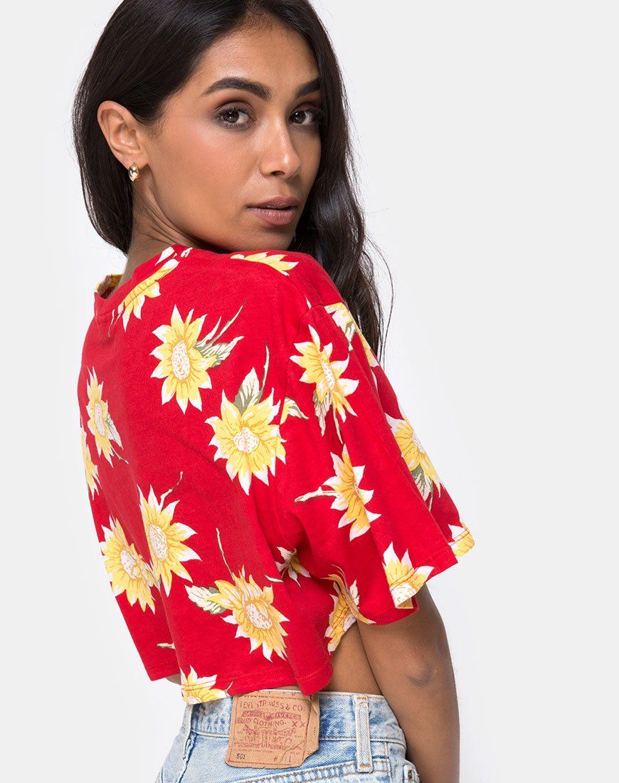 Super Cropped Tee in Sunny Days sold by Motel Rocks product image thumbnail 2