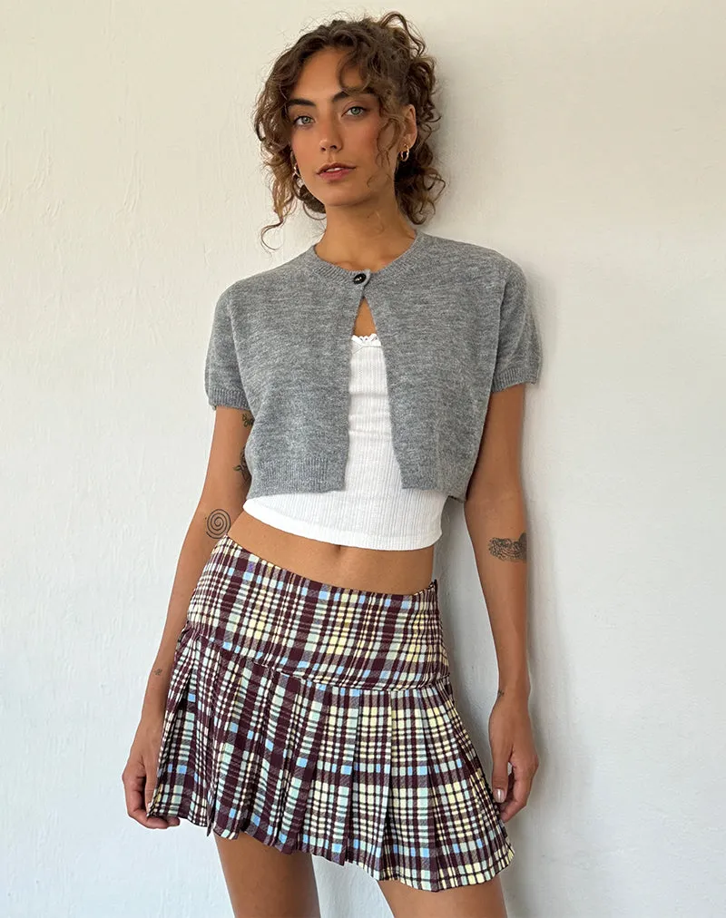 Arella Cropped Cardigan in Knit Grey sold by Motel Rocks product image thumbnail 3