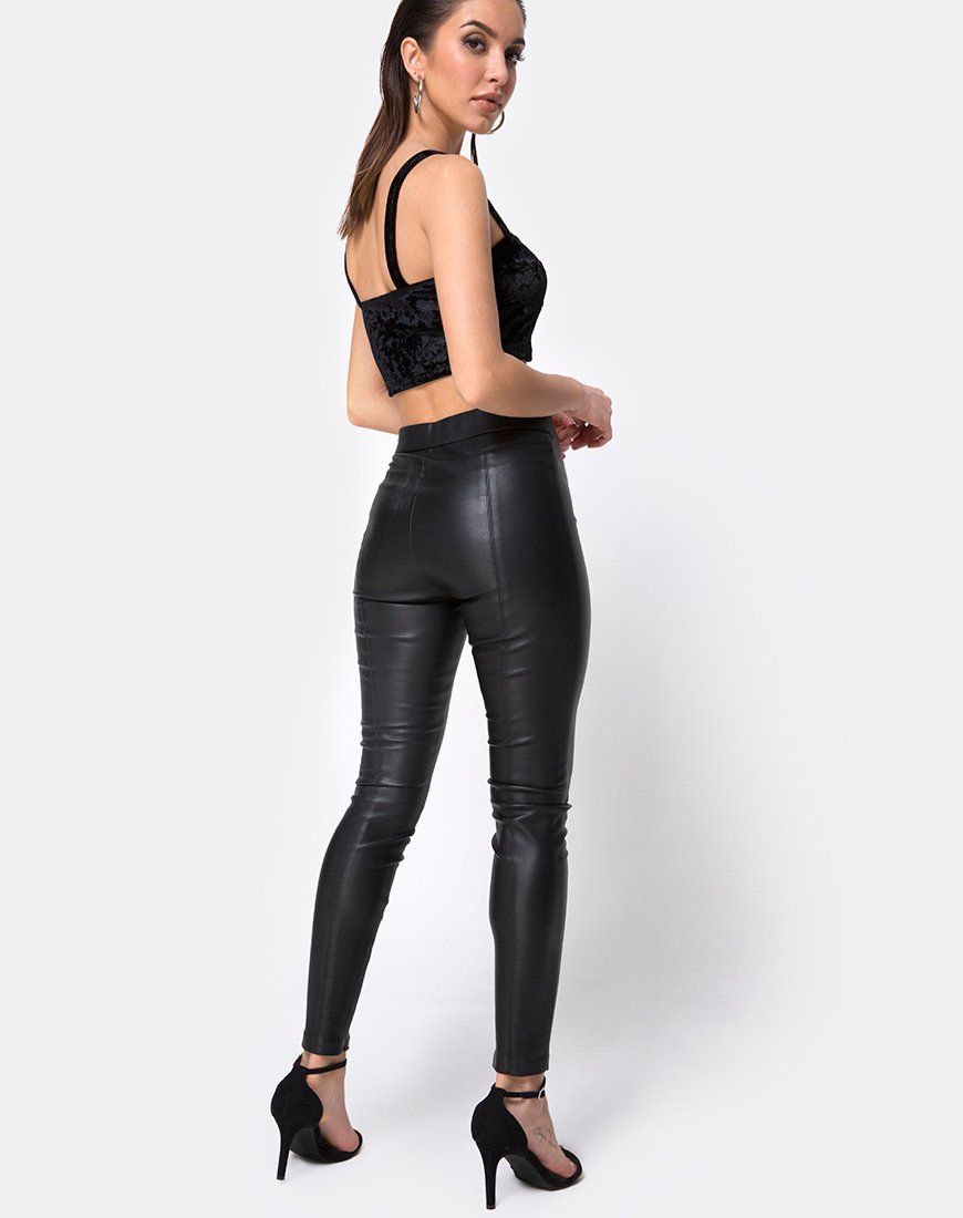 Trata Crop Top in Velvet Black sold by Motel Rocks product image thumbnail 4