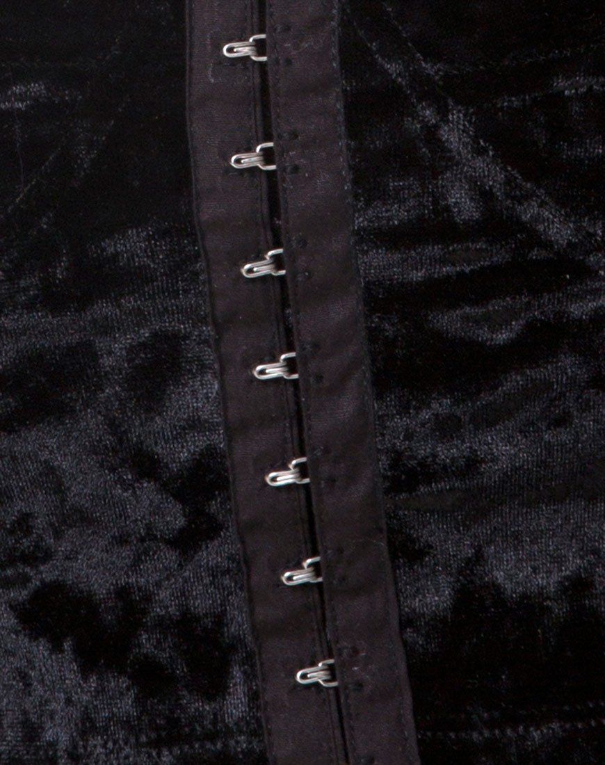 Trata Crop Top in Velvet Black sold by Motel Rocks product image thumbnail 5