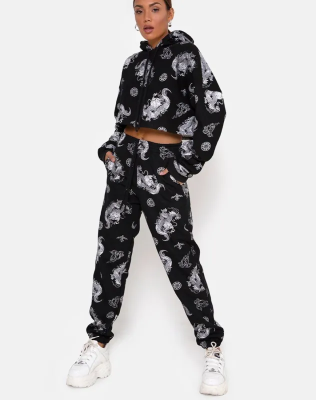 Basta Jogger in Dragon Black sold by Motel Rocks