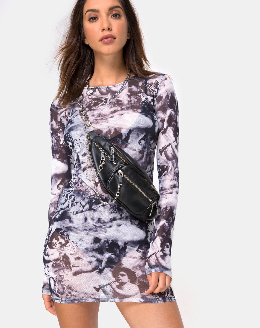 Wyatt Bodycon Dress in Cherub Mesh sold by Motel Rocks