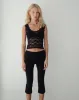Tahoa Lace Vest in Black sold by Motel Rocks