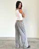 Roomy Extra Wide Low Rise Jeans in Grey Wash sold by Motel Rocks