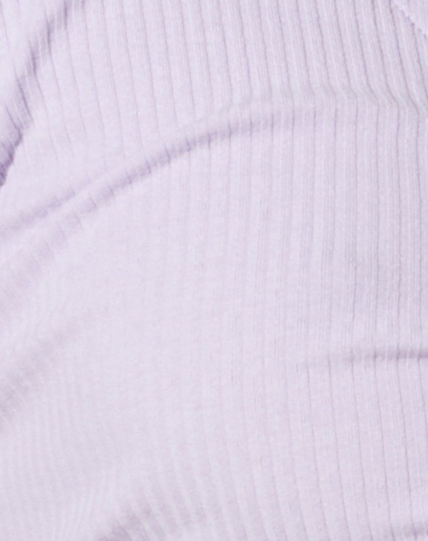 Rivera Crop Top in Rib Violet sold by Motel Rocks product image thumbnail 5