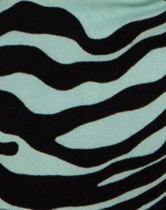 Mini Broomy Skirt in Wavey Zebra Mint sold by Motel Rocks