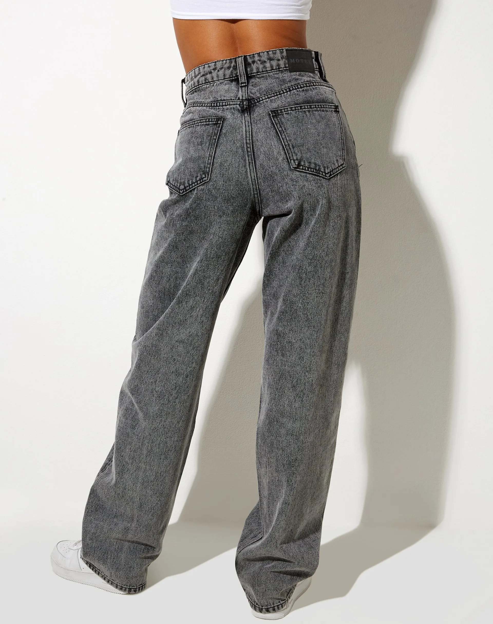 Parallel Jeans in Acid Black sold by Motel Rocks product image thumbnail 2