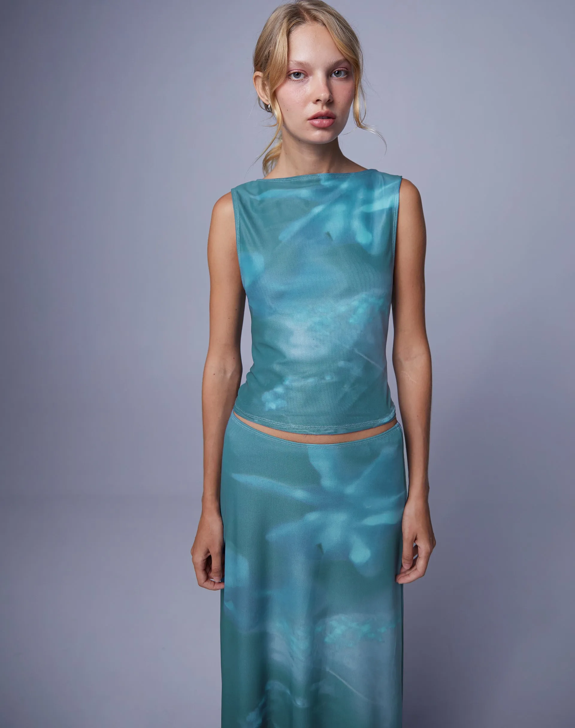 Maloe Mesh Top in Floral Lumen sold by Motel Rocks product image thumbnail 4
