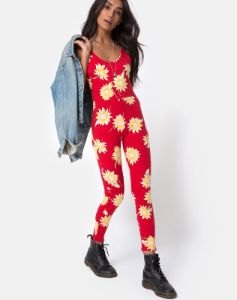 Unitard in Sunny Days sold by Motel Rocks