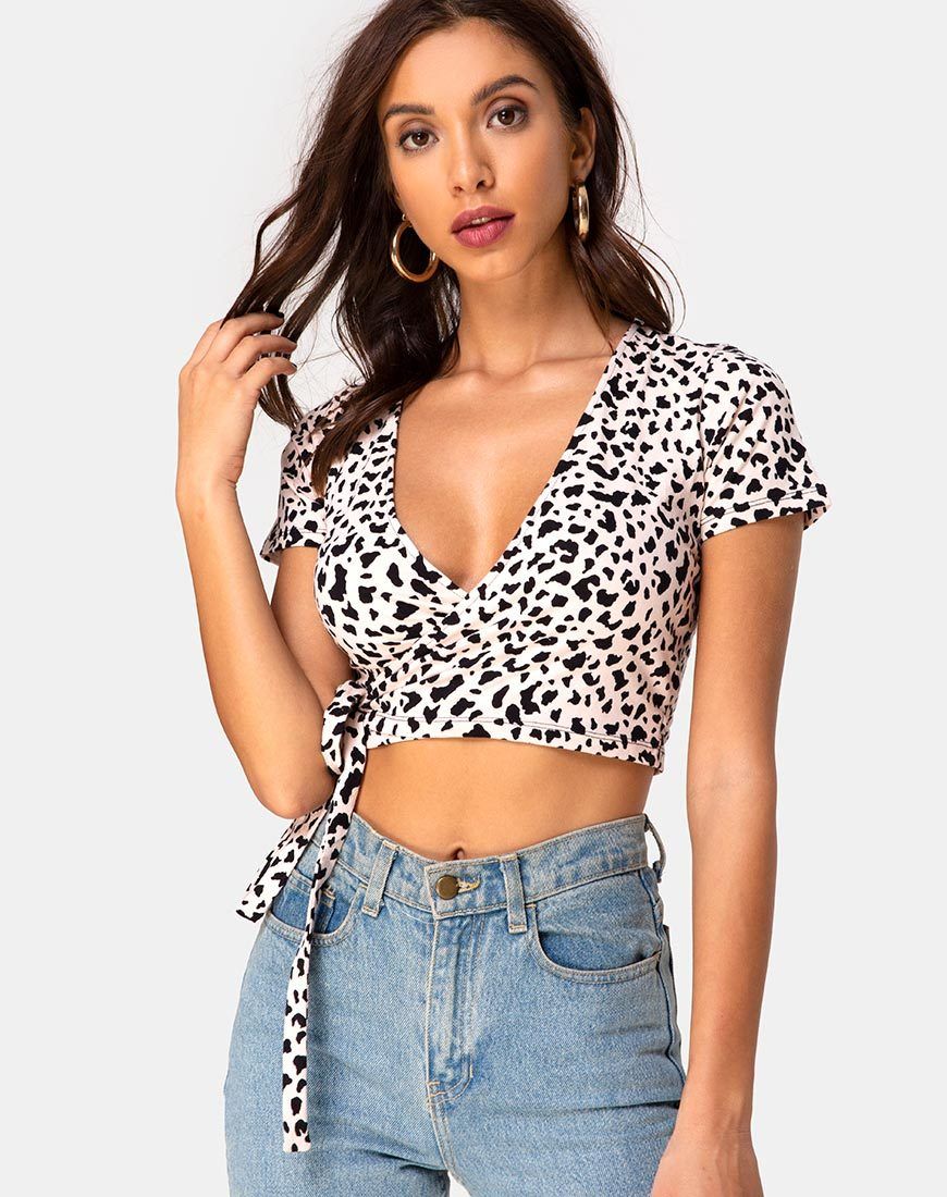 Bilen Crop Top in Wild Thing sold by Motel Rocks