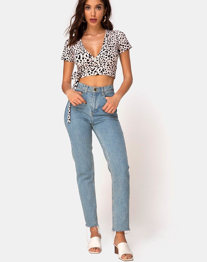 Bilen Crop Top in Wild Thing sold by Motel Rocks product image thumbnail 3