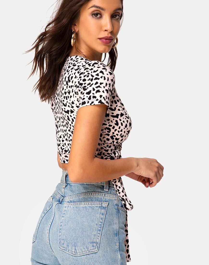 Bilen Crop Top in Wild Thing sold by Motel Rocks product image thumbnail 2