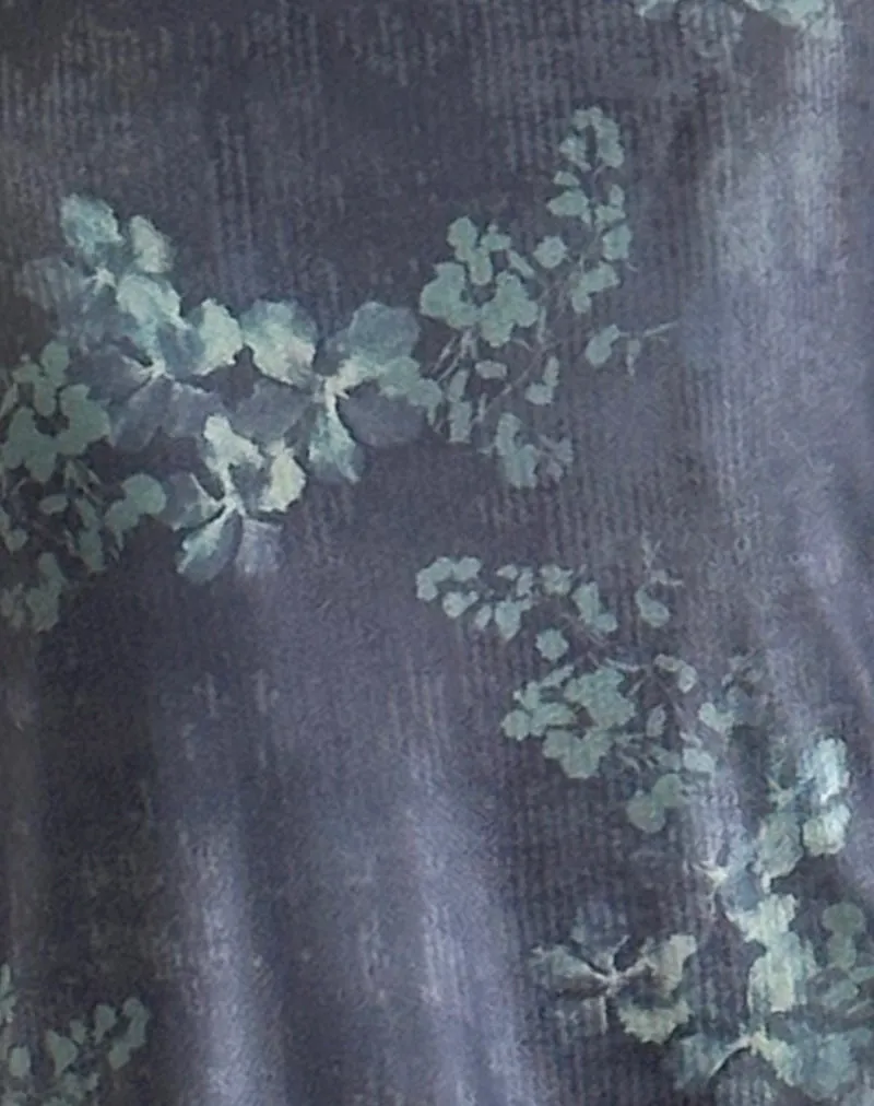 Gabriela Midi Dress in Faded Botanical Green sold by Motel Rocks product image thumbnail 5