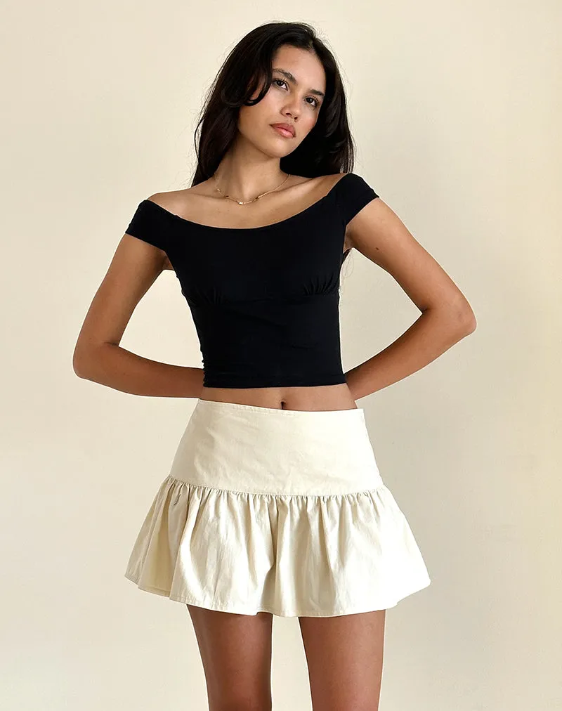 Raffita Skirt in Ecru sold by Motel Rocks product image thumbnail 2