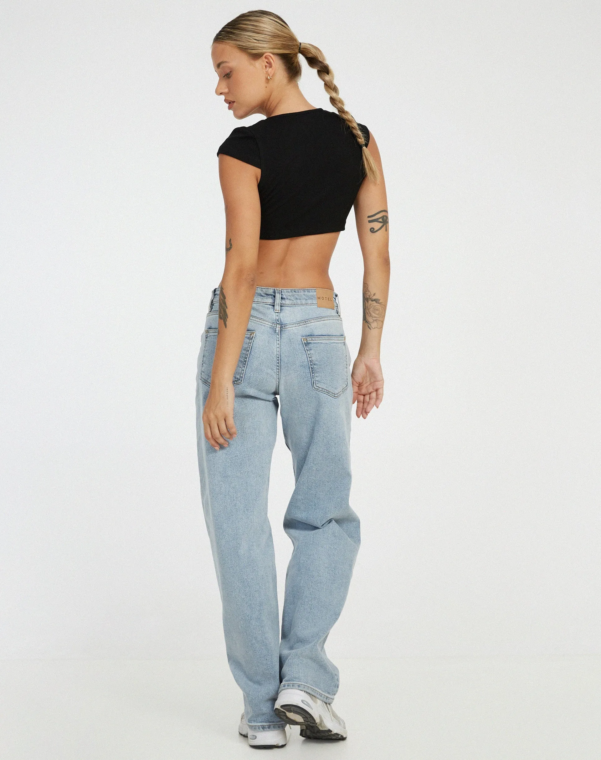 Guanna Crop Top in Black sold by Motel Rocks product image thumbnail 4