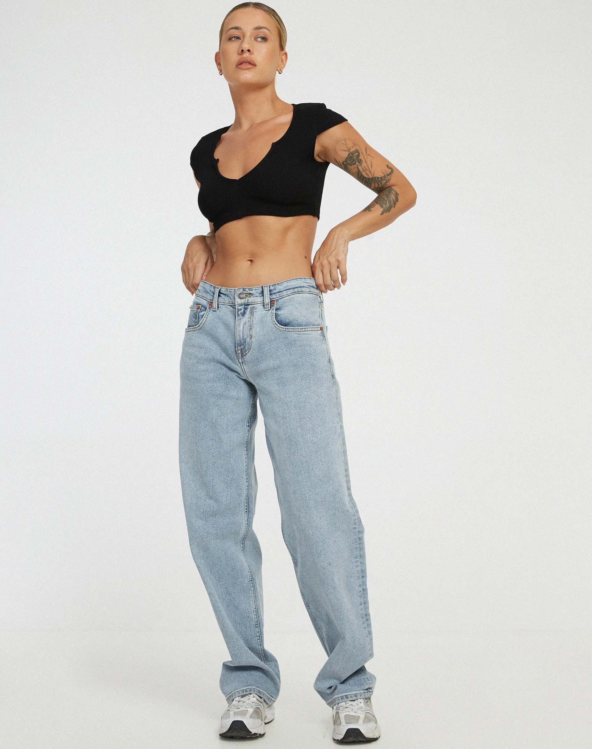 Guanna Crop Top in Black sold by Motel Rocks product image thumbnail 3