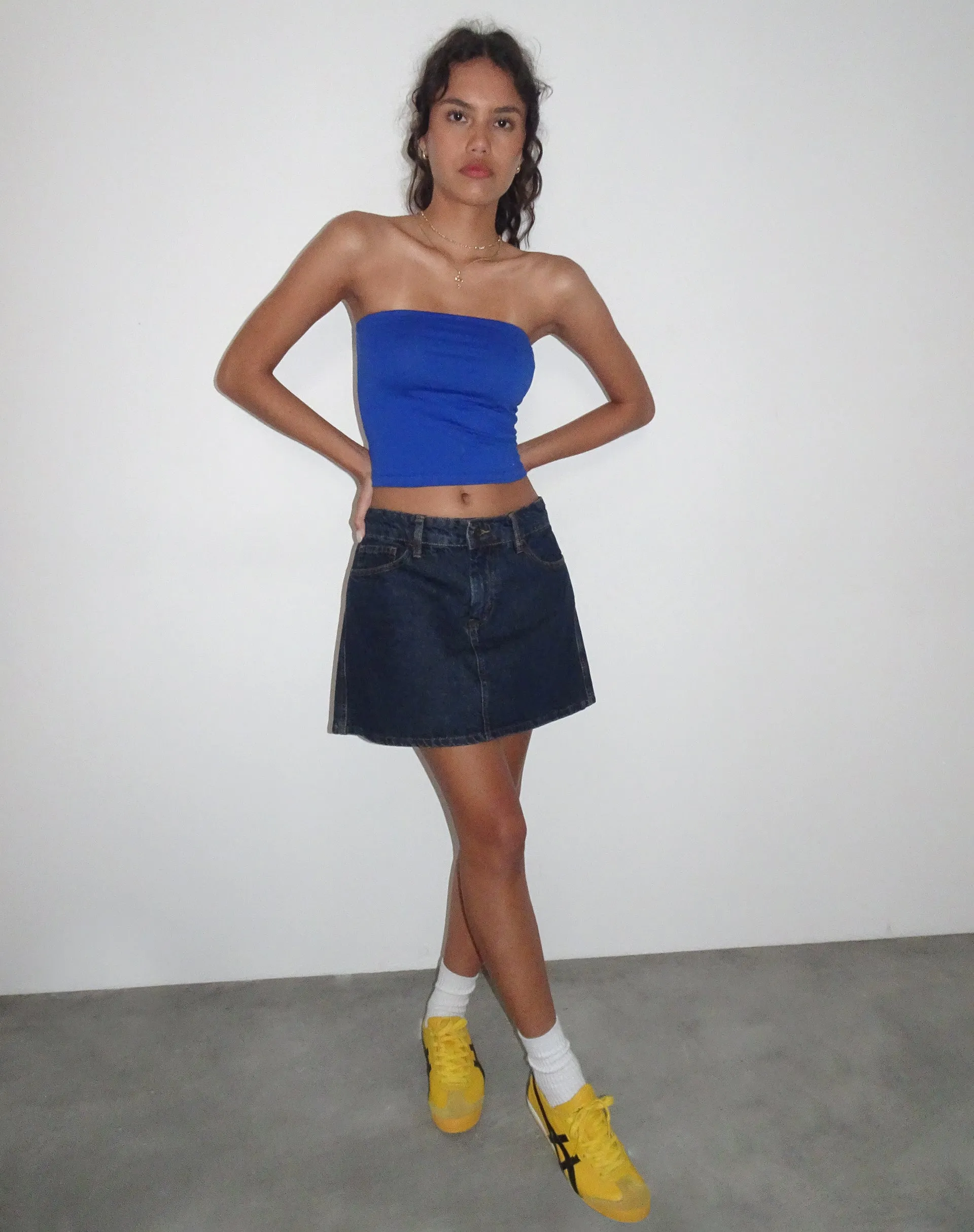 Shae Bandeau Top in Cobalt sold by Motel Rocks product image thumbnail 2