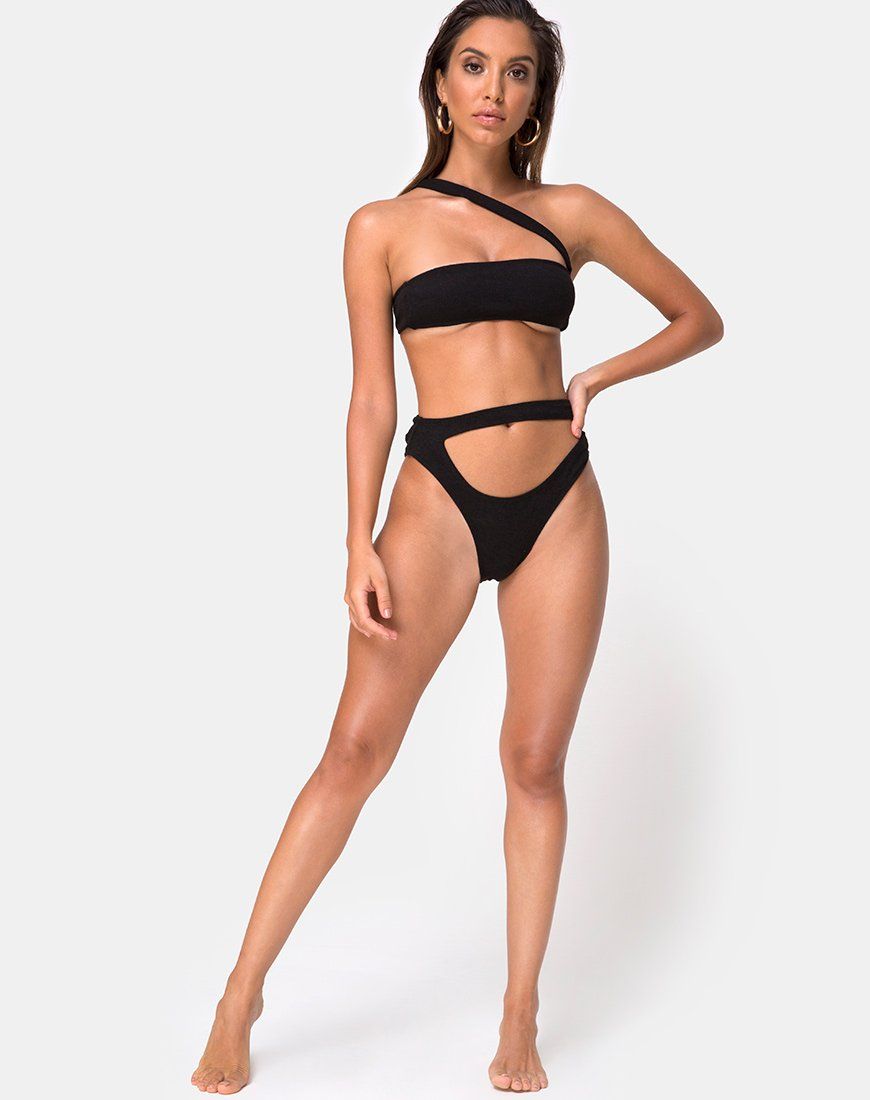 Bound Bikini Top in Black sold by Motel Rocks product image thumbnail 4